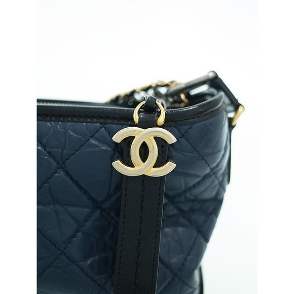 Chanel Gabriel Hobo Bag Shoulder Bag Navy Black - Picture 7 of 9